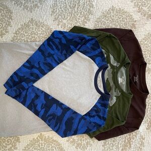 Place Blue and Green Long Sleeve Tees 
Lot of 3